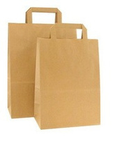 Kraft paper bag holding fresh produce, an alternative to single-use plastic.