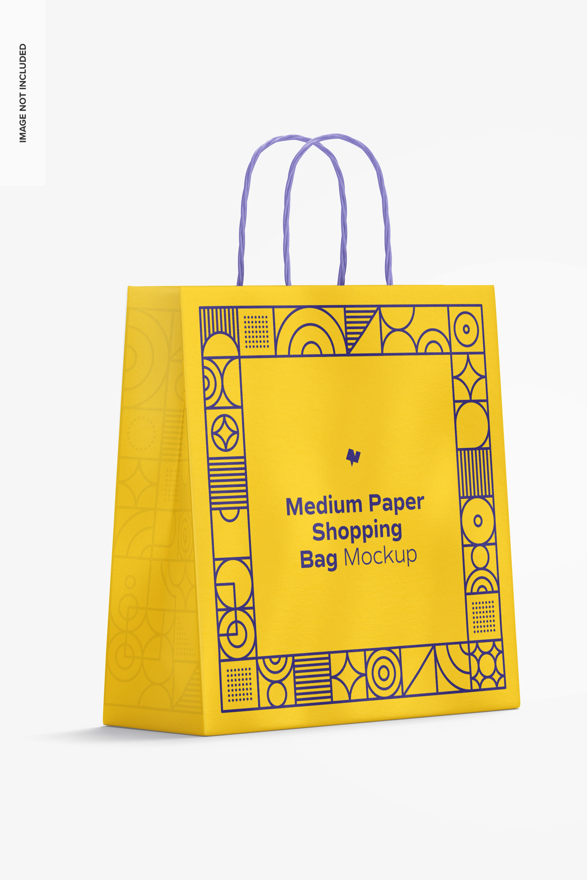 Kraft paper bag mockup with brand-ready surface.